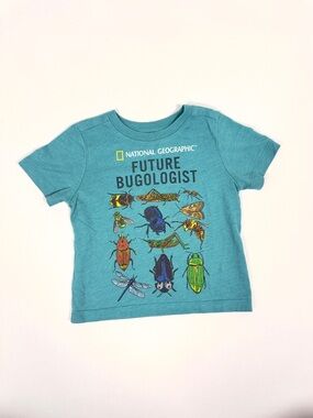 Old Navy Teal 'Future Bugologist' Short Sleeve Tee